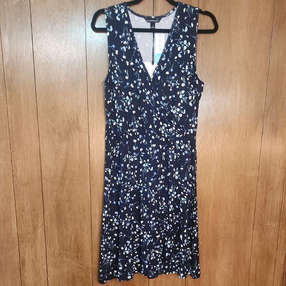 41 Hawthorn Navy Floral Midi Dress